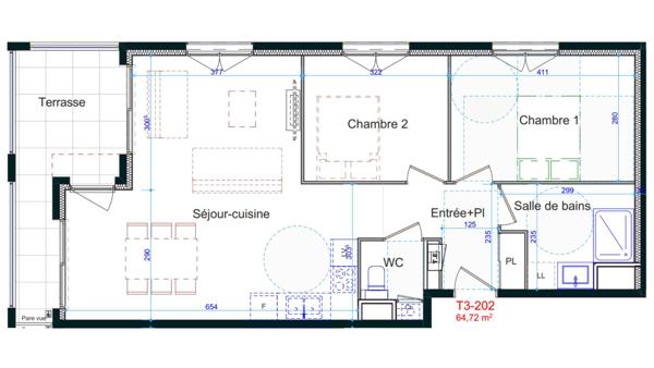 Appartement à vendre 3 pièces 65 m² Lyon 5