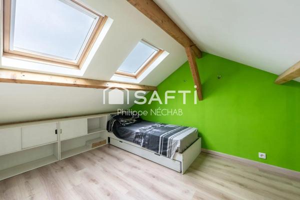 Mantes -la-Ville : Maison 73m2 avec 3/4 chambres - sous-sol – garage – atelier fermé et jardin