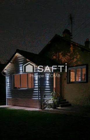 Mantes -la-Ville : Maison 73m2 avec 3/4 chambres - sous-sol – garage – atelier fermé et jardin