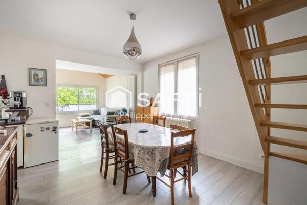 Mantes -la-Ville : Maison 73m2 avec 3/4 chambres - sous-sol – garage – atelier fermé et jardin