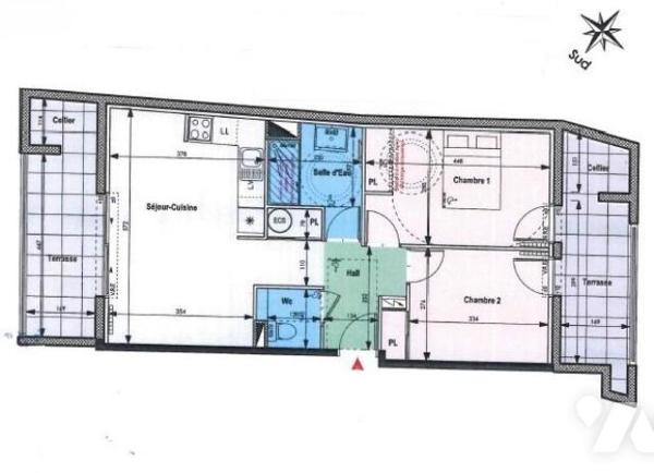 APPARTEMENT T3 57 m² avec Parking Couvert