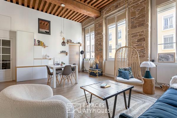 Lumière, calme et volumes au coeur des Pentes, limite Croix-Rousse