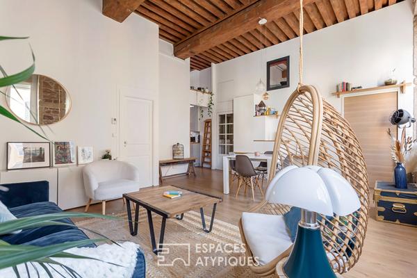 Lumière, calme et volumes au coeur des Pentes, limite Croix-Rousse