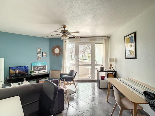 A LOUER- Appartement de type T2 meublé et lumineux à Grenoble avec balcon et stationnement protégé