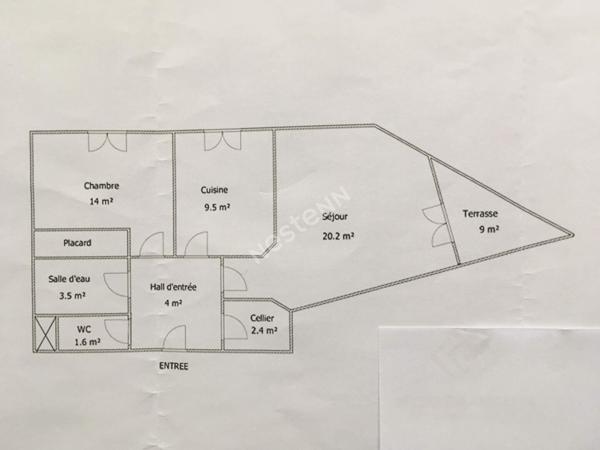 A LOUER- Appartement de type T2 meublé et lumineux à Grenoble avec balcon et stationnement protégé