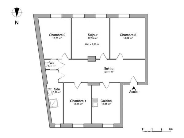 Location Appartement 4 pièces 104.9 m² - 11 RUE POINCARE Sarreguemines 57200