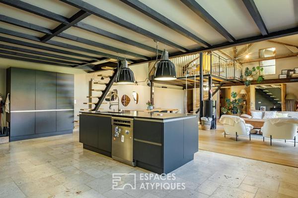 Loft de prestige avec piscine au cœur de la vallée de l’Auxances