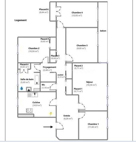 Appartement de 97,23 m²