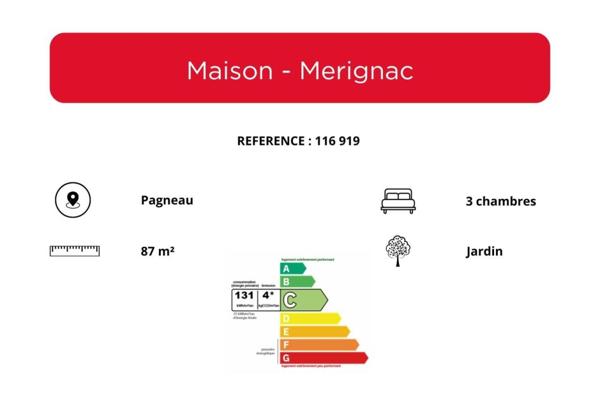 Maison à vendre 5 pièces de 87 m²