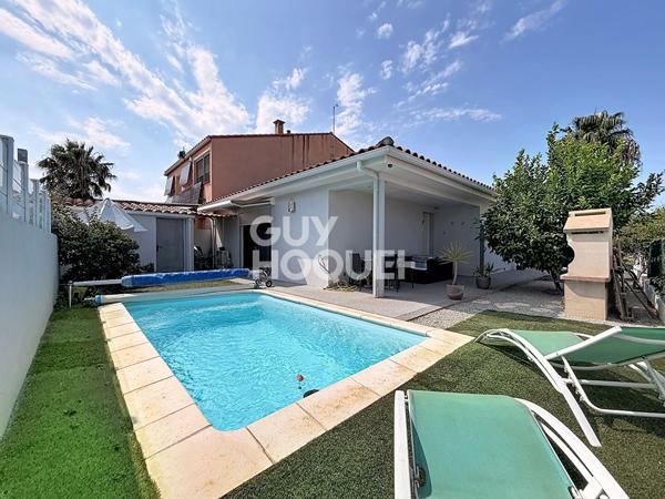 Maison récente de plain pied, avec piscine, 4 pièces de standing à vendre à Cabestany (66330)