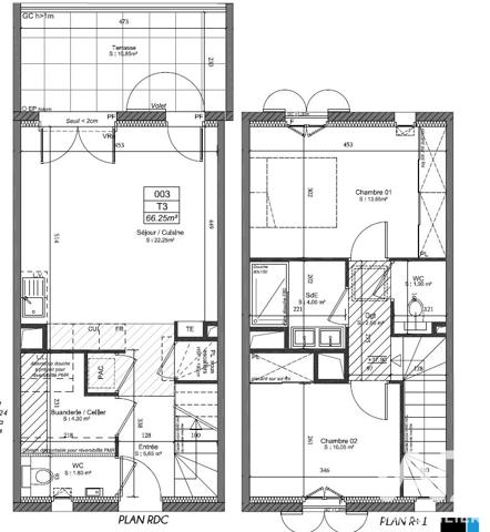 Appartement à vendre 3 pièces 64,5 m² Sarrians