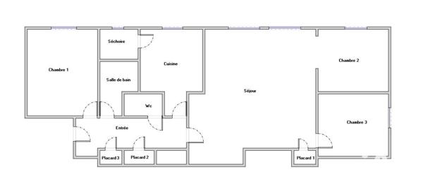 Appartement à vendre 4 pièces 67,49 m² Viry-Châtillon