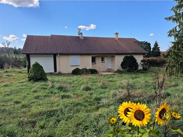 VILLA à vendre 4 pièces proche de VITTEL (88) avec terrasse et GARAGE / TERRAIN de 7800 m2
