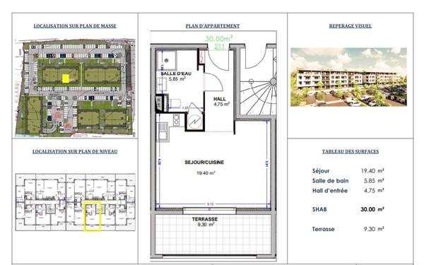 Appartement à vendre    1 pièce • 30 m2 Venzolasca