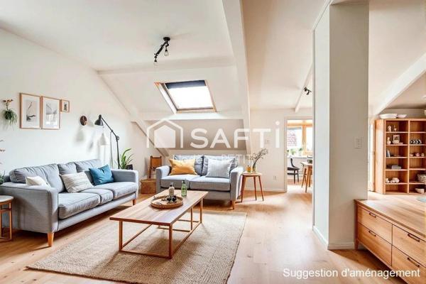 Metz Queuleu –A rénover !  Appartement 96 m² au dernier étage