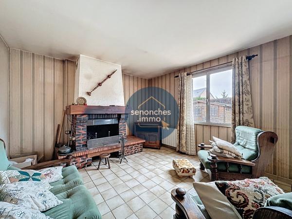 Pavillon de 88 m² avec jardin à vendre à Senonches (28250) : 3 chambres, garage, grande terrasse, potentiel d'aménagement.