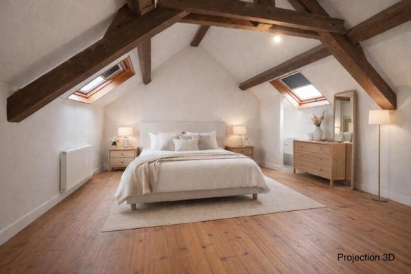 Ancienne chapelle, rénovée de plus de 120m2 sur 1690m2 de terrain