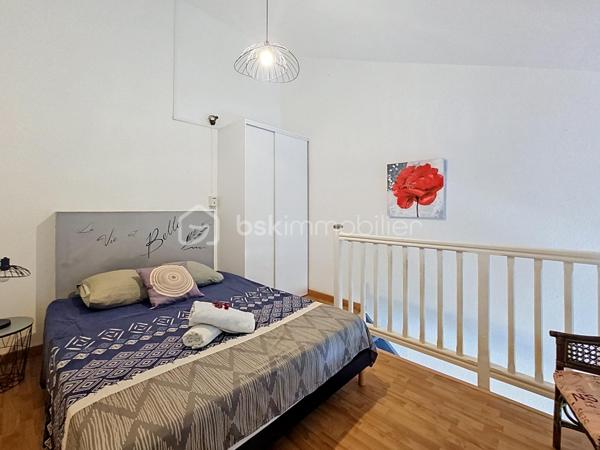 NOUVEAUTE 
Delphine MIRANDA pour BSK Immobilier 

Saint François , en plein coeur de ville avec tous les commerces et la plage à pied , je vous propose cet appartement T2 en duplex d'une surface utile de 42,19 m2 dans une résidence sécurisée avec piscines.
Situé au deuxième et dernier étage il bénéficie d'une jolie vue mer , atout incontestable dans le cadre d'un investissement locatif.
Il se compose d'une entrée avec rangements, une salle d'eau avec douche, un toilette séparé et une pièce de vie salon de 12 m2 avec canapé convertible dotée d'une belle hauteur sous plafond.
A l'étage en duplex une mezzanine avec sa chambre à coucher climatisée et ses rangements (armoire et commode).
Sur la loggia terrasse la cuisine équipée avec cette vue dégagée mer ventilée par les alizés.

La résidence est sécurisée , elle dispose d'un parc en plein coeur de ville et de 3 piscines à votre convenance.
On accède à toutes les commodités à pied (restaurants, commerces, supermarché) et à la plage !
Vendu meublé clé en main, à vous de choisir sa destination : habitation principale ou investissement locatif.

N'hésitez pas à me contacter pour de plus amples informations , échangeons sur votre projet , demandez la vidéo complète .
Merci de privilégier le premier contact par appel ou sms whatsapp.

Les charges de copropriété incluent : le fond de roulement du syndic, l'entretien des communs, piscine et jardins, wifi de la résidence.