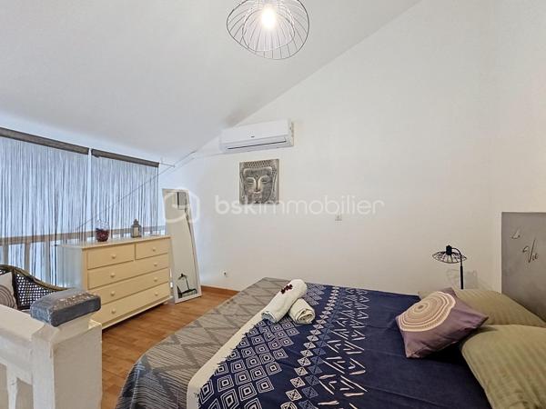 NOUVEAUTE 
Delphine MIRANDA pour BSK Immobilier 

Saint François , en plein coeur de ville avec tous les commerces et la plage à pied , je vous propose cet appartement T2 en duplex d'une surface utile de 42,19 m2 dans une résidence sécurisée avec piscines.
Situé au deuxième et dernier étage il bénéficie d'une jolie vue mer , atout incontestable dans le cadre d'un investissement locatif.
Il se compose d'une entrée avec rangements, une salle d'eau avec douche, un toilette séparé et une pièce de vie salon de 12 m2 avec canapé convertible dotée d'une belle hauteur sous plafond.
A l'étage en duplex une mezzanine avec sa chambre à coucher climatisée et ses rangements (armoire et commode).
Sur la loggia terrasse la cuisine équipée avec cette vue dégagée mer ventilée par les alizés.

La résidence est sécurisée , elle dispose d'un parc en plein coeur de ville et de 3 piscines à votre convenance.
On accède à toutes les commodités à pied (restaurants, commerces, supermarché) et à la plage !
Vendu meublé clé en main, à vous de choisir sa destination : habitation principale ou investissement locatif.

N'hésitez pas à me contacter pour de plus amples informations , échangeons sur votre projet , demandez la vidéo complète .
Merci de privilégier le premier contact par appel ou sms whatsapp.

Les charges de copropriété incluent : le fond de roulement du syndic, l'entretien des communs, piscine et jardins, wifi de la résidence.