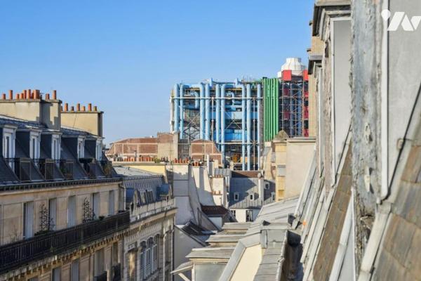 Paris 4ᵉ – Le Marais / Rue du Plâtre – Appartement 2 pièces dernier étage