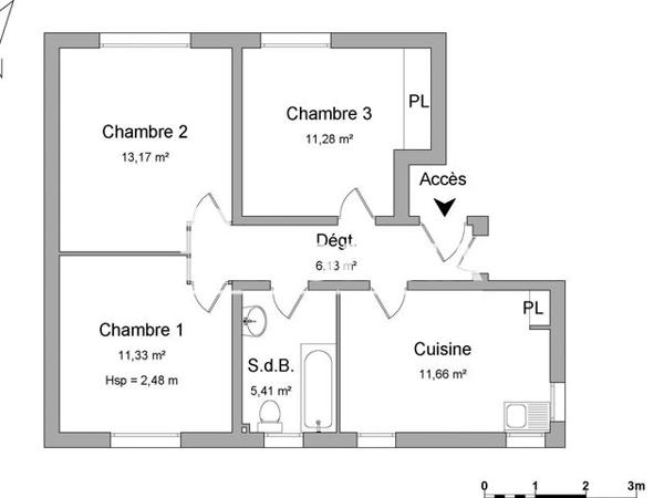 Location Appartement 3 pièces 59 m² - 22 RUE JEAN GIRAUDOUX Beziers 34500