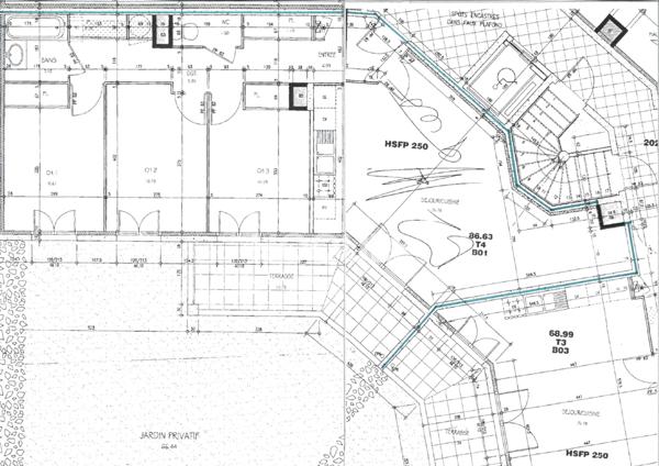 Appartement T4 en rez de jardin