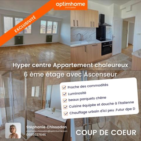 APPARTEMENT DE TYPE 3  RENOVE AVEC GOUT AU 6 EME ETAGE ET AVEC ASCENSEUR -