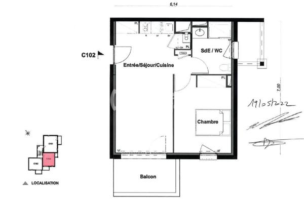 87000 LIMOGES OUEST LOCATION APPARTEMENT T2 NEUF 40m2 + PARKING