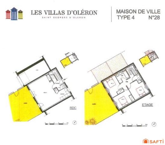 Maison T4 avec jardin et garage – Chéray