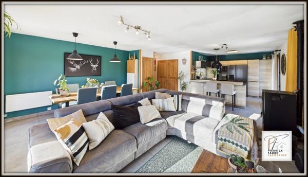 Maison lumineuse de 180 m² au sol – Jardin, garage, sous-sol – Briançon