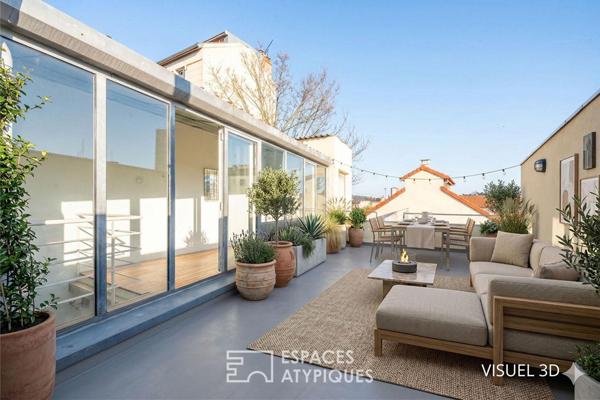 Maison d’architecte avec jardin