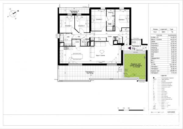 Appartement à vendre 5 pièces 121,98 m² La Rochelle