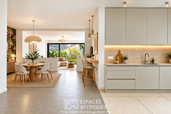 Maison de Ville contemporaine avec jardin & terrasses
