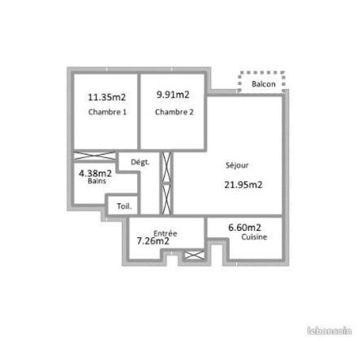 Idéal investisseur ou premier achat, bel appartement rénové en 2023 dans le centre de Tours.