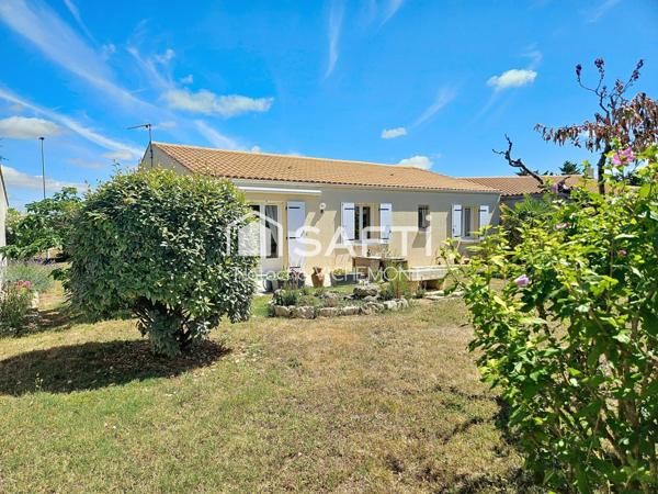 Charmante maison de plain pied avec jardin et garage!