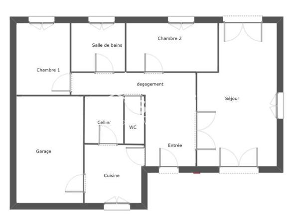 Charmante maison de plain pied avec jardin et garage!