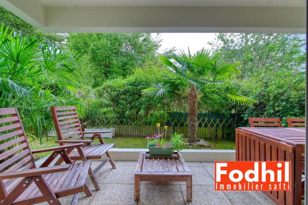 Appartement 3 pièces de 60 m ²- jardin de 30m²avec un parking et une cave.
