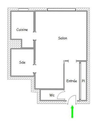 Appartement 1 pièce - 31 m²