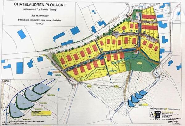 PLOUAGAT - Terrain à bâtir viabilisé 695 m2