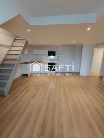 APPARTEMENT T3 DUPLEX RENOVE AVEC JARDIN ET PLACE DE PARKING