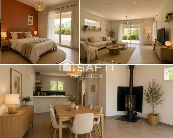 Maison contemporaine, basse consommation, au calme