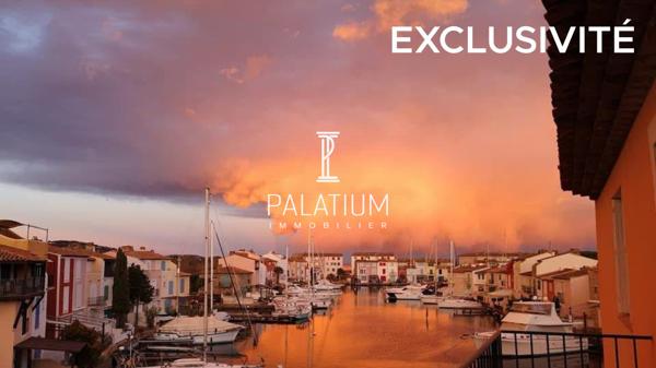 Port-Grimaud – Ensemble de 2 appartements en bord de canal – 169 m² – 2 amarrages