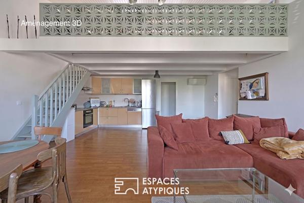Confortable duplex de 89m2 avec terrasse et vue