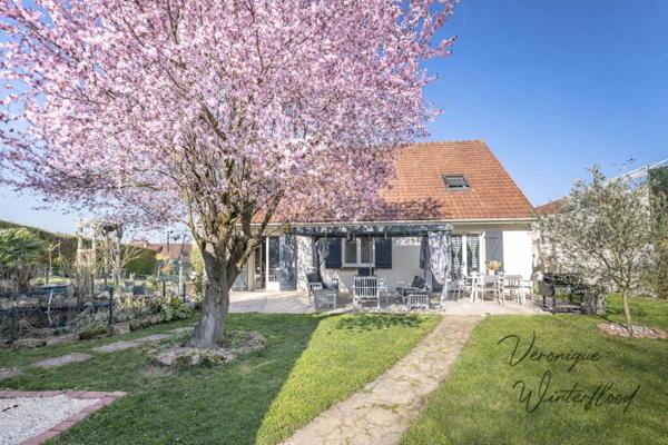 Maison à vendre 5 pièces MANTES LA VILLE (78)130m²-4 chambres-1153m²-garage-sous-sol-dépendance.