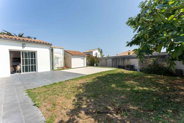 Maison avec 3 chambres, jardin et climatisation en location à l'année au Bois Plage / Le Bois Plage