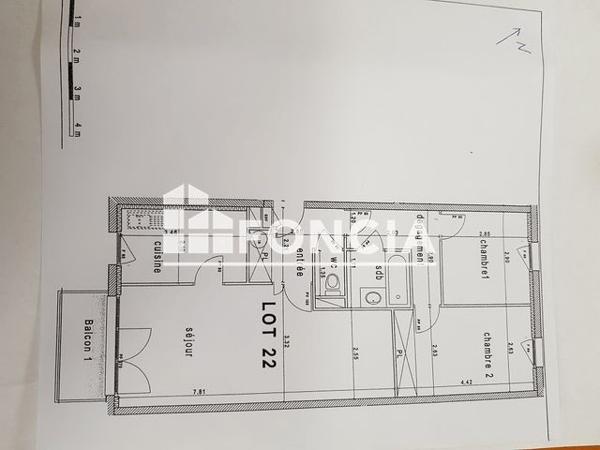 Location Appartement 3 pièces 65.6 m² - 19 AVENUE DE L'EUROPE CAGE B Le Coudray 28630