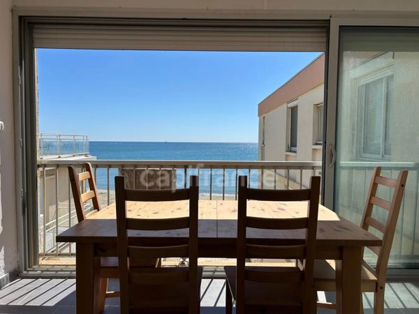 Appartement à vendre 2 pièces PALAVAS LES FLOTS (34) PREMIÈRE LIGNE – T2 TRAVERSANT – VUE MER EXCEPTIONNELLE – ACCÈS DIRECT PLAGE