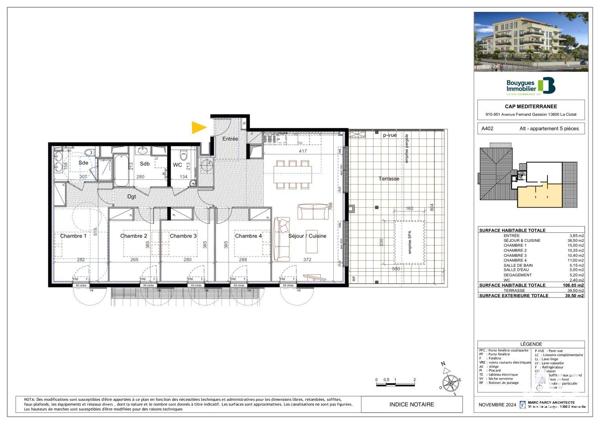Appartement à vendre 5 pièces 106 m² La Ciotat
