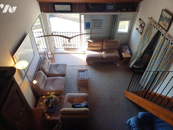 A VENDRE à ARZON (56) FACE MER - APPT en duplex de 71,02m2 + cave et garage double