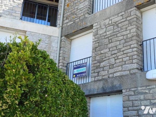 A VENDRE à ARZON (56) FACE MER - APPT en duplex de 71,02m2 + cave et garage double